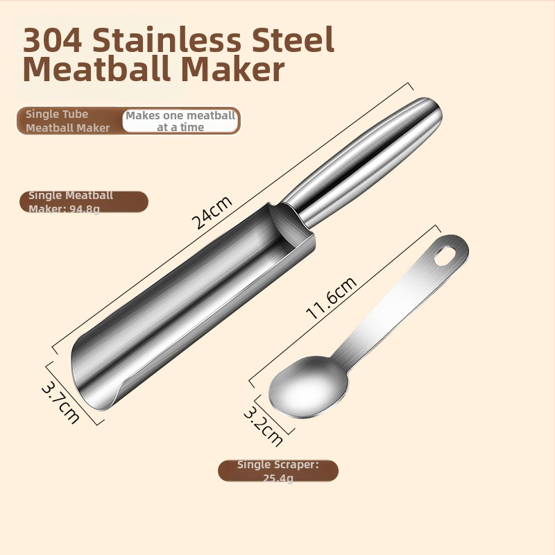 Meatball Maker z 304 ocele, forma na rybie guľôčky a krevety, moderný minimalistický dizajn, možnosť tlače loga, uvedenie na trh 2024