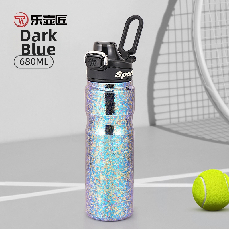 Titanijski sportski termos čaša – prijenosna izolirana boca s blokadom, otpornost na padove, pametno upravljanje; unutarnji spremnik i kućište od titana; izolacija 6–12 sati; lasersko graviranje dostupno