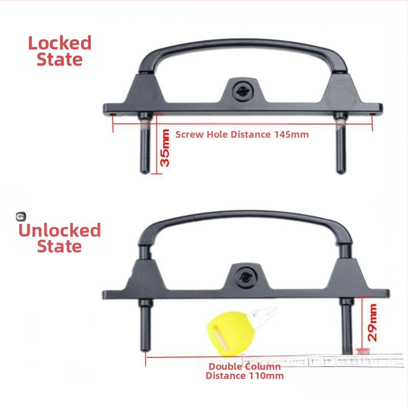 Viacbodový zámok pre dvere a okná s kľúčom, hliníková zliatina, dvojbodový zámok, pre sieťované okná