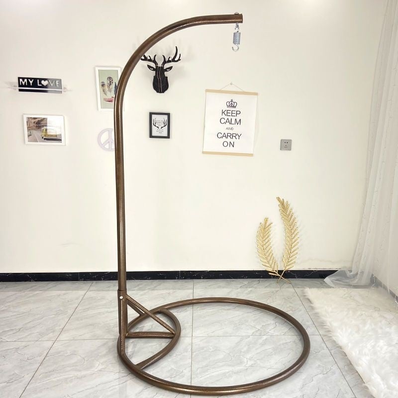 Универсална база за висяща люлка/хамак с пръчков държач и ресни – метална рамка, с подлакътници, монтажни услуги налични