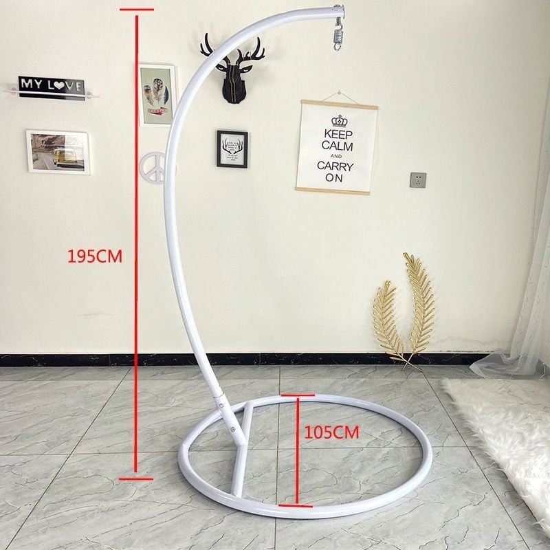 Универсална база за висяща люлка/хамак с пръчков държач и ресни – метална рамка, с подлакътници, монтажни услуги налични