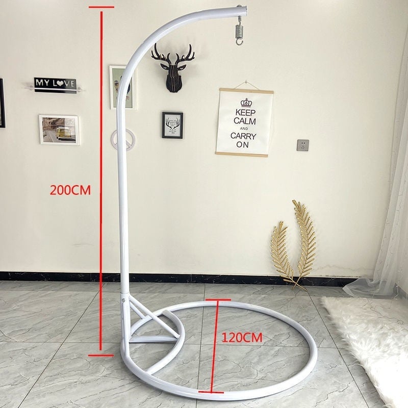 Универсална база за висяща люлка/хамак с пръчков държач и ресни – метална рамка, с подлакътници, монтажни услуги налични