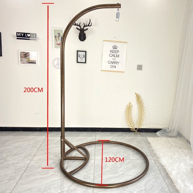 Универсална база за висяща люлка/хамак с пръчков държач и ресни – метална рамка, с подлакътници, монтажни услуги налични