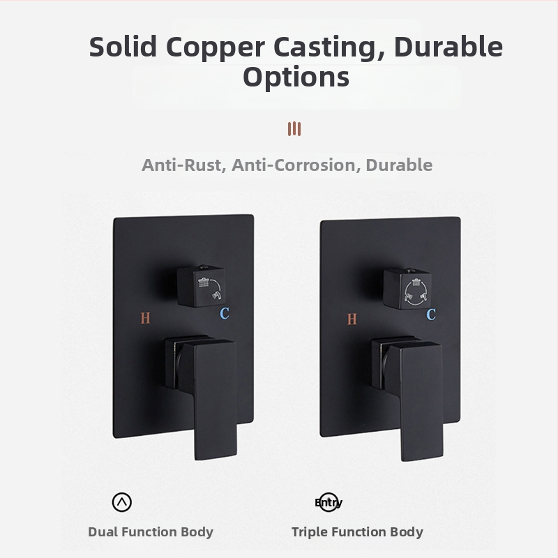 Skrytý nástenný sprchový set, horná dažďová sprcha, z nerezovej ocele, chrómová úprava, model 456548