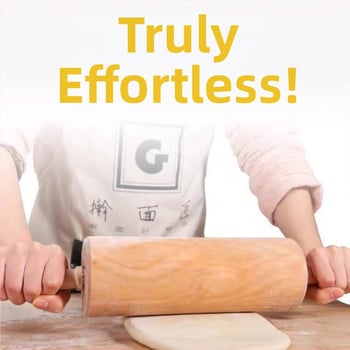 Rulou de aluat din lemn solid pentru uz casnic, rulă pentru paste și presă pentru foi de găluște, stil modern minimalist