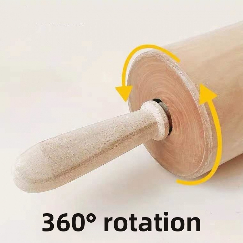 Drevený valček na cesto pre domáce použitie, valček na cestoviny a lis na pláty na pirohy, moderný minimalistický štýl