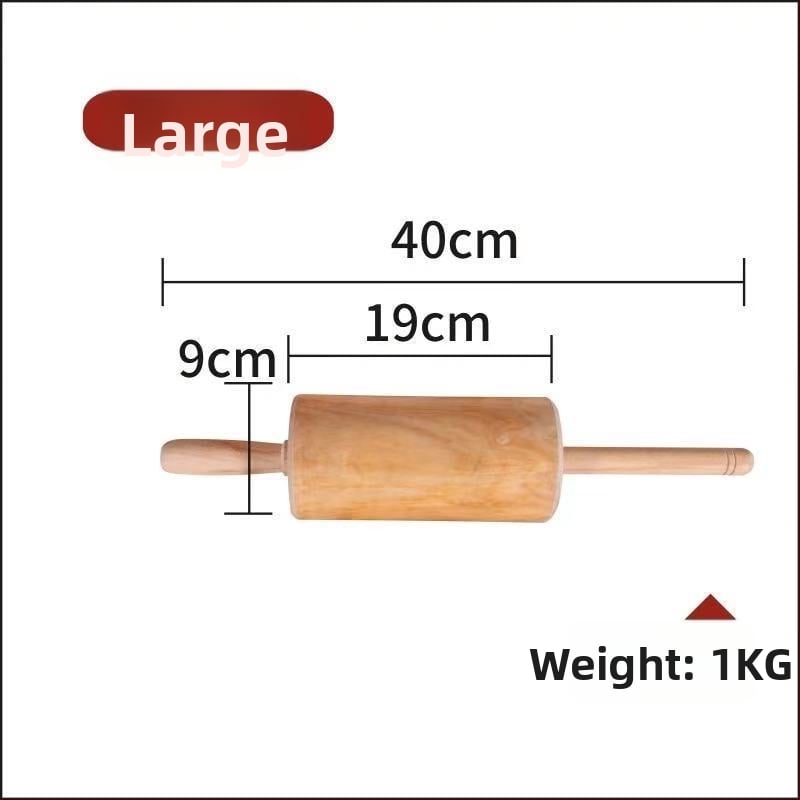 Rulou de aluat din lemn solid pentru uz casnic, rulă pentru paste și presă pentru foi de găluște, stil modern minimalist
