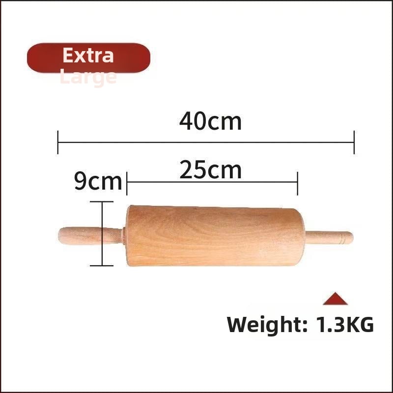 Rulou de aluat din lemn solid pentru uz casnic, rulă pentru paste și presă pentru foi de găluște, stil modern minimalist