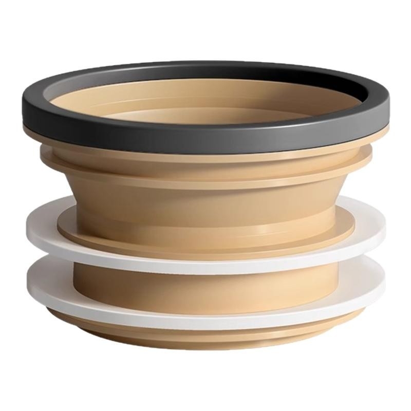 WC fali tömítés, vastagított integrált tömítőgyűrű, szivárgásmentes, ABS + szilikagél anyag, Mubin márka