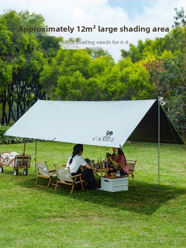 Camel Nagy hatszögletű kemping sátor, Oxford anyag, vízálló 5, kézi szerelés, vasváz