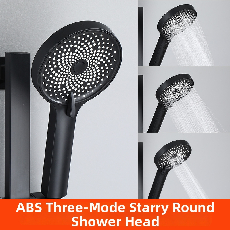 Sada hlavice sprchovej s ručnou hadicou - Top-Spray dážď, nerezová oceľ, otočný stojan