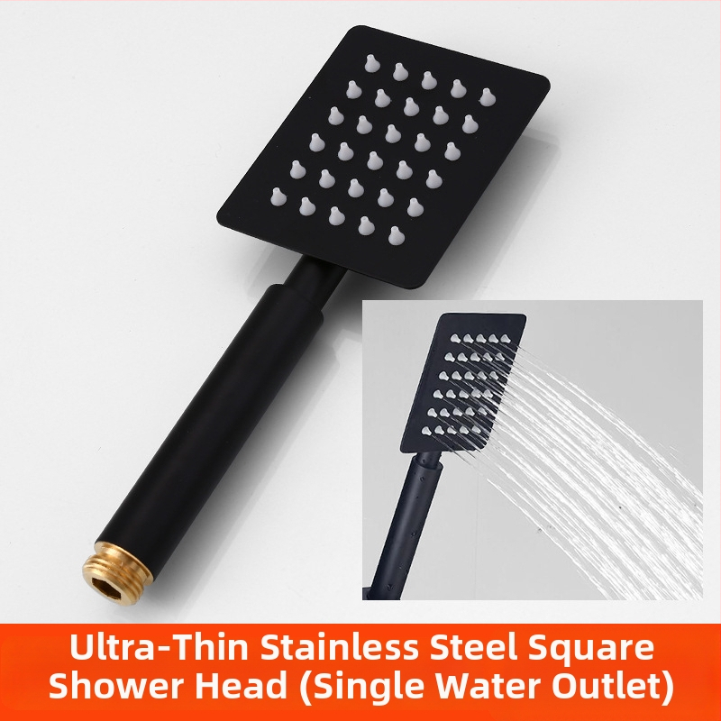 Sada hlavice sprchovej s ručnou hadicou - Top-Spray dážď, nerezová oceľ, otočný stojan