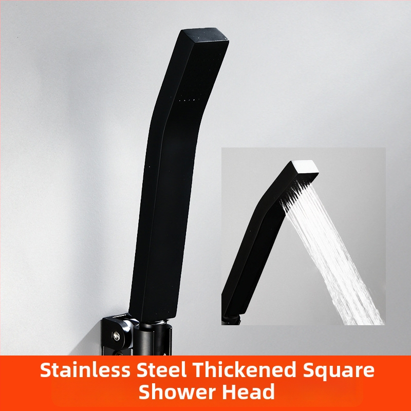 Sada hlavice sprchovej s ručnou hadicou - Top-Spray dážď, nerezová oceľ, otočný stojan