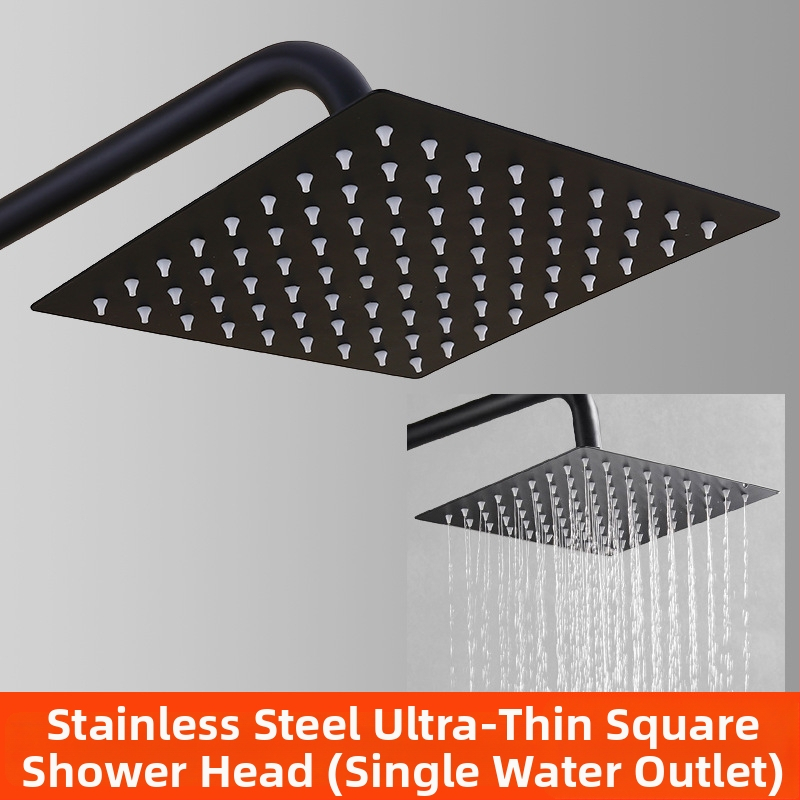 Sada hlavice sprchovej s ručnou hadicou - Top-Spray dážď, nerezová oceľ, otočný stojan