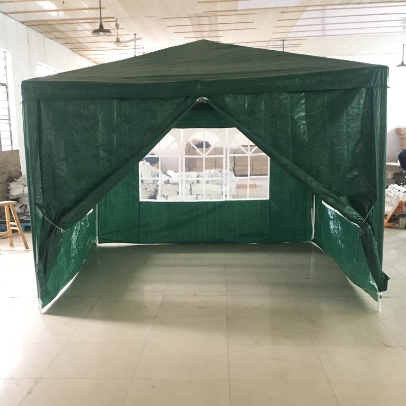 Sunshade vanjski sklopivi tunelski šator 3×3 m, za sva godišnja doba, 2 kg, okvir od željeznih cijevi, vodootporan >3000 mm, PE pod