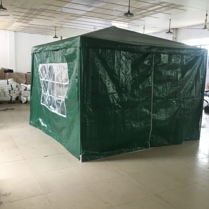 Sunshade vanjski sklopivi tunelski šator 3×3 m, za sva godišnja doba, 2 kg, okvir od željeznih cijevi, vodootporan >3000 mm, PE pod