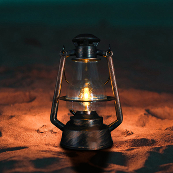 Aulaygo LED kamping svjetlo - prijenosna viseća lanterna, retro nostalgični dizajn, napajanje baterijom 1,5V, preklopni prekidač, model PL31A24F