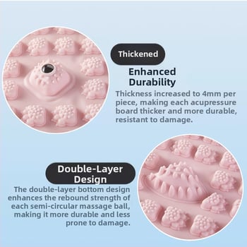 Nyomásos talpmasszázs tábla, hexagonális patchwork dizájn, jóga kiegészítő otthonra