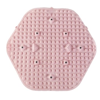 Nyomásos talpmasszázs tábla, hexagonális patchwork dizájn, jóga kiegészítő otthonra