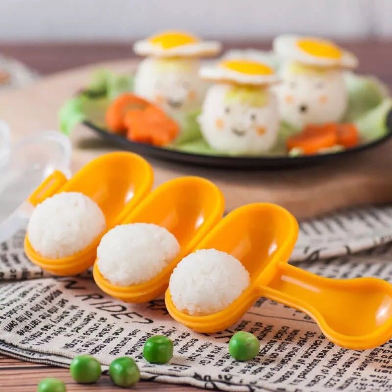 DIY set za kalupe rižinih kuglica – crtani likovi za sushi kuglice, PP materijal, otisak logotipa, prilagodljiva obrada