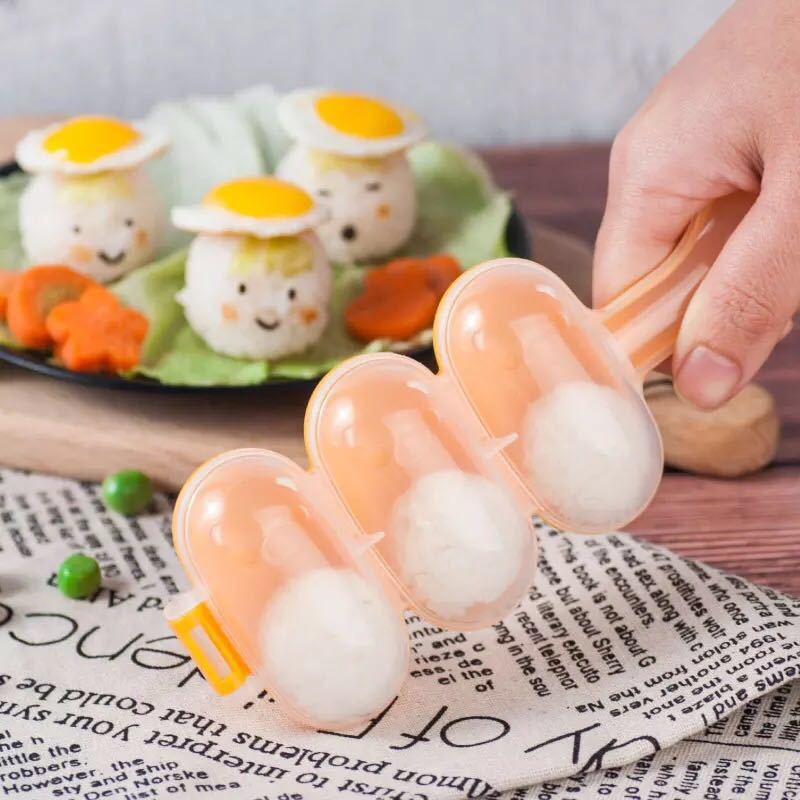 DIY set za kalupe rižinih kuglica – crtani likovi za sushi kuglice, PP materijal, otisak logotipa, prilagodljiva obrada