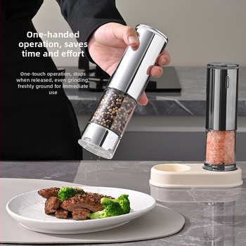 Електрическа мелничка за пипер Bomans – ABS корпус, керамична мелеща глава, електрическо задвижване, външно регулиране