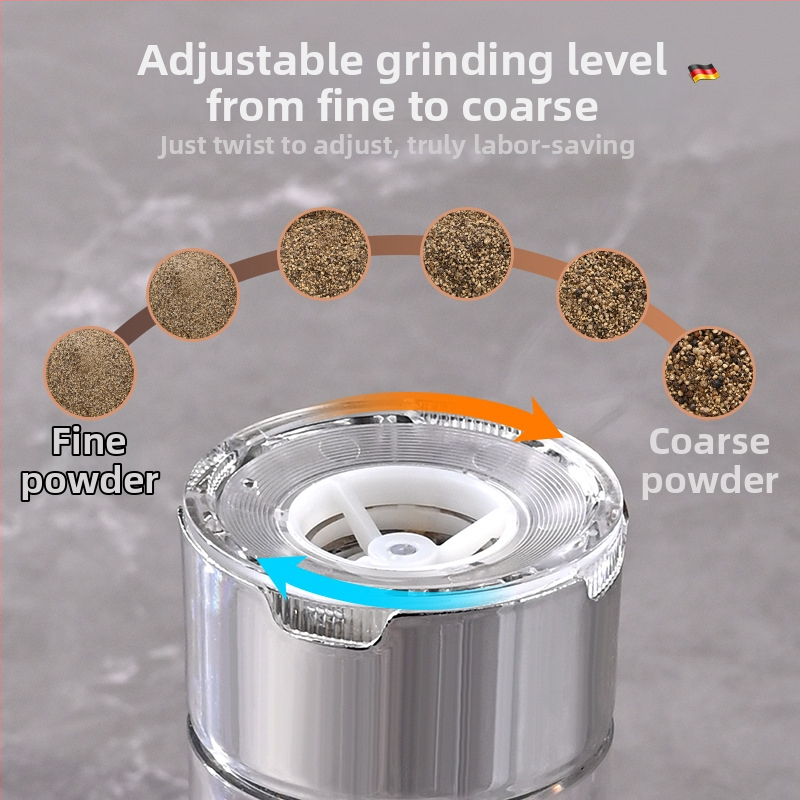 Електрическа мелничка за пипер Bomans – ABS корпус, керамична мелеща глава, електрическо задвижване, външно регулиране