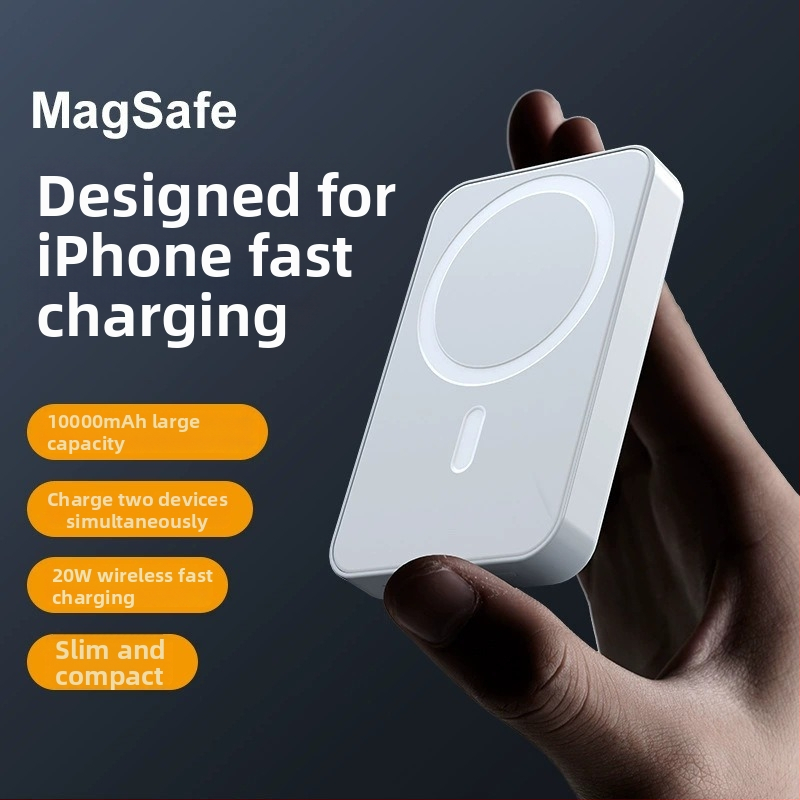 Prenosná magnetická bezdrôtová power banka MagSafe s PD3.0 rýchlym nabíjaním, 20W, 10000mAh, ultra tenký dizajn