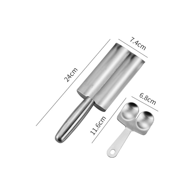 Μηχανή για κεφτέδες από ανοξείδωτο ατσάλι 304 — μοντέρνος μινιμαλιστικός σχεδιασμός, εκτύπωση λογοτύπου δυνατή, προσαρμογή, κυκλοφορεί το 2025