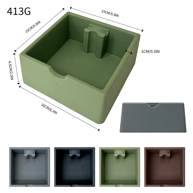 Kava dvostruki set: dozator za kavu, set za skladištenje, baza za ručku, silikonska podloga za pritisk i knock box • Materijal: ABS za prehranu • Stil: moderni minimalistički