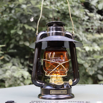 JFEIBLUE Vintage tradicionalna kerosinska lampa – kamping lampa s otvorenim plamenom