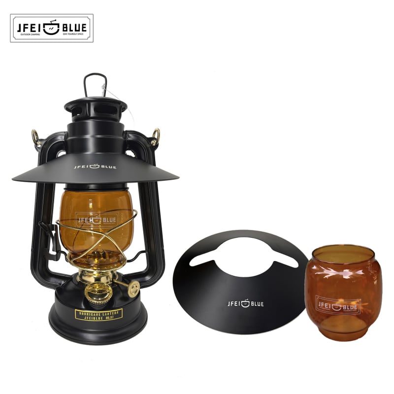 JFEIBLUE Vintage tradicionalna kerosinska lampa – kamping lampa s otvorenim plamenom