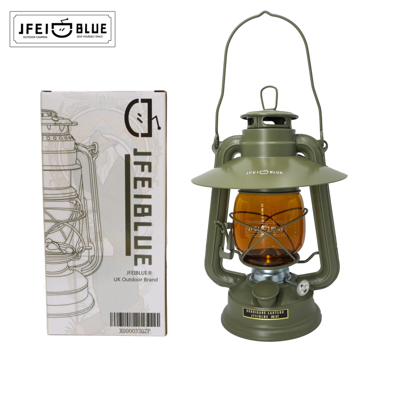 JFEIBLUE Vintage tradicionalna kerosinska lampa – kamping lampa s otvorenim plamenom