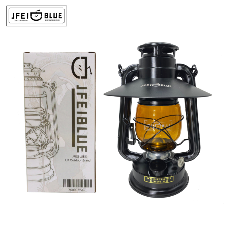 JFEIBLUE Vintage tradicionalna kerosinska lampa – kamping lampa s otvorenim plamenom