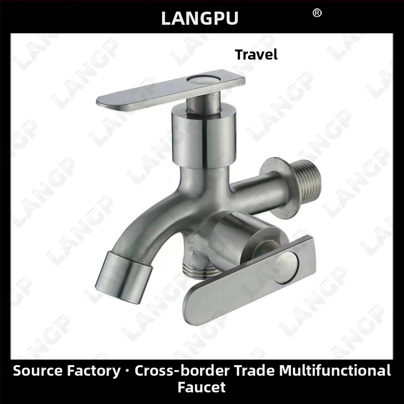 LP kohútik na práčku – telo zinku zliatiny, keramický diskový ventil, špirálové otváranie, jednostranná konštrukcia, elektrolyzovaný povrch, moderný minimalistický štýl