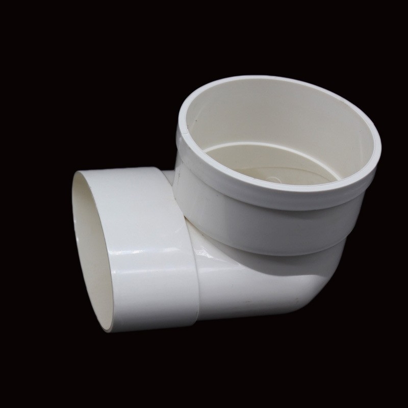 PVC okruglo plosno koljeno, promjer 100 mm, debljina zida 3 mm, razred 1