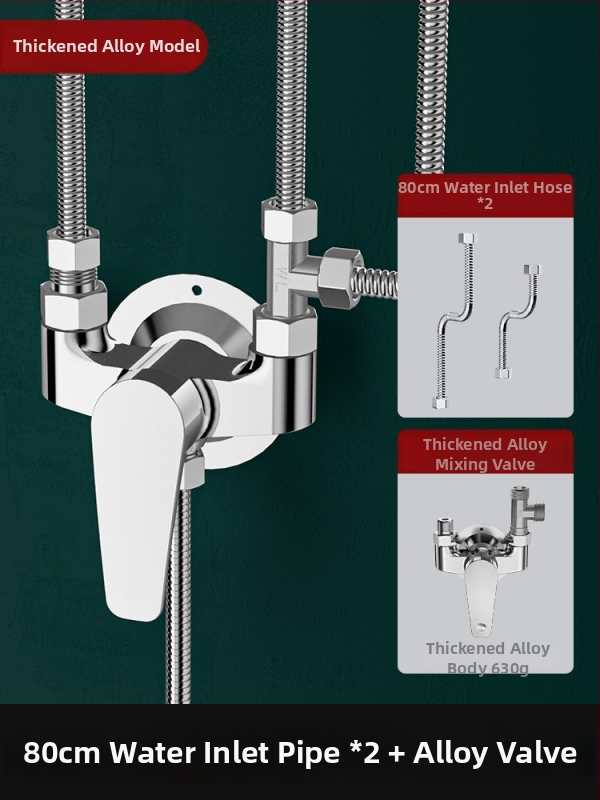 Jednoručni miješač ventila za električni bojler: miješanje topla/hladna u U-oblika, keramički disk ventila, bakreno jezgro, preklopnik tuša