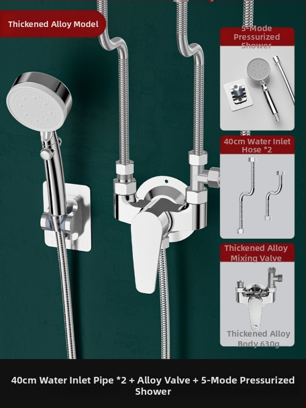 Jednoručni miješač ventila za električni bojler: miješanje topla/hladna u U-oblika, keramički disk ventila, bakreno jezgro, preklopnik tuša