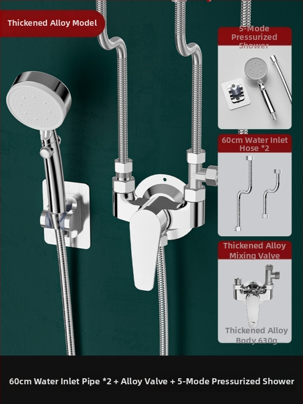 Jednoručni miješač ventila za električni bojler: miješanje topla/hladna u U-oblika, keramički disk ventila, bakreno jezgro, preklopnik tuša