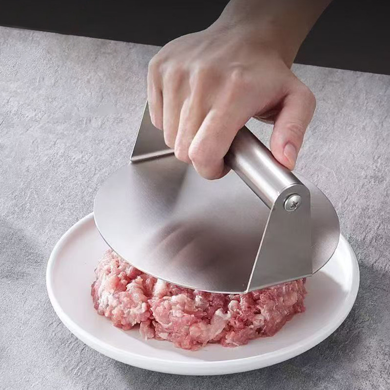 Nehrđajući čelični pritiskivač za hamburger s integriranim kvadratnim ili kružnim oblikom, povećana debljina za kućnu uporabu