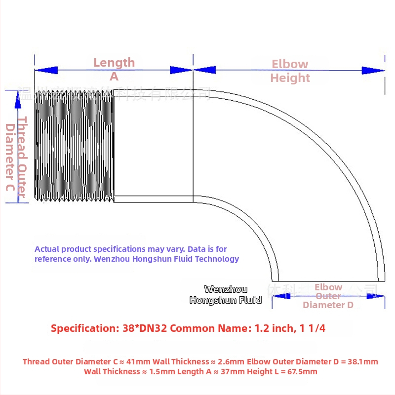 Uhlový spoj s vonkajším závitom, nerezová oceľ, Ø10–114 mm, hrúbka steny 2.0 mm, leštený povrch