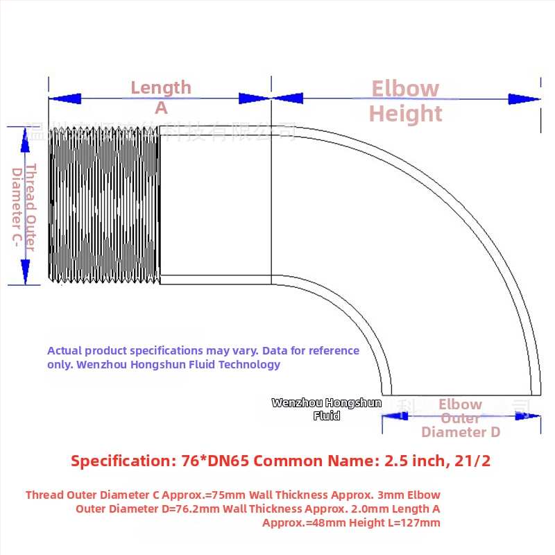 Uhlový spoj s vonkajším závitom, nerezová oceľ, Ø10–114 mm, hrúbka steny 2.0 mm, leštený povrch