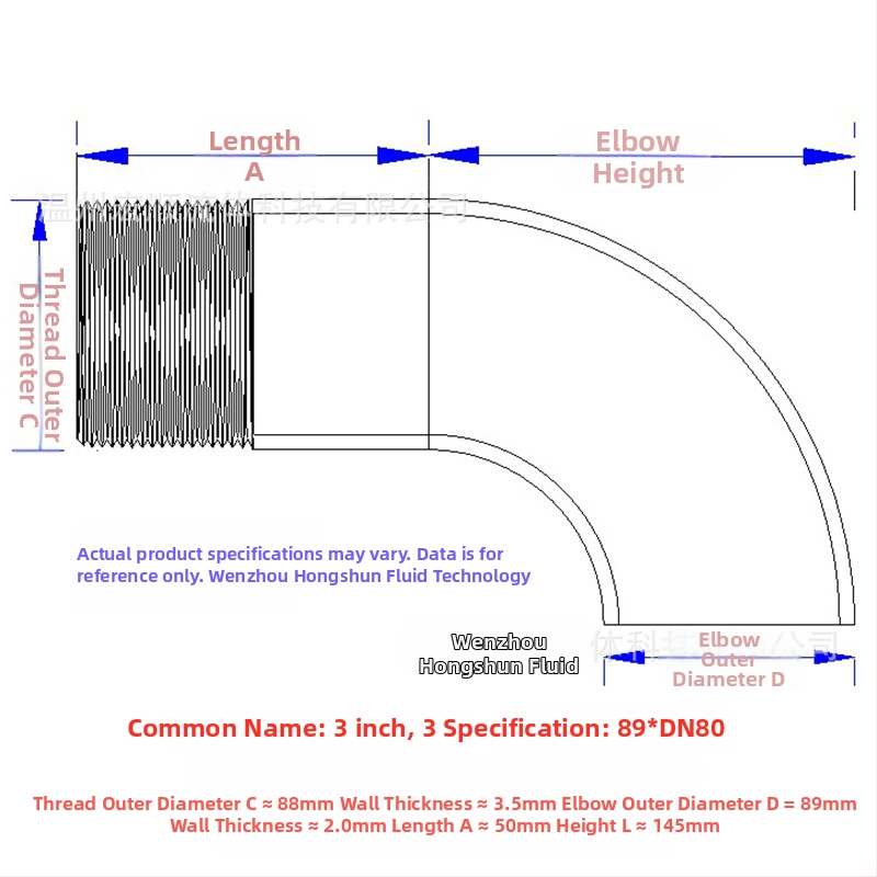 Uhlový spoj s vonkajším závitom, nerezová oceľ, Ø10–114 mm, hrúbka steny 2.0 mm, leštený povrch