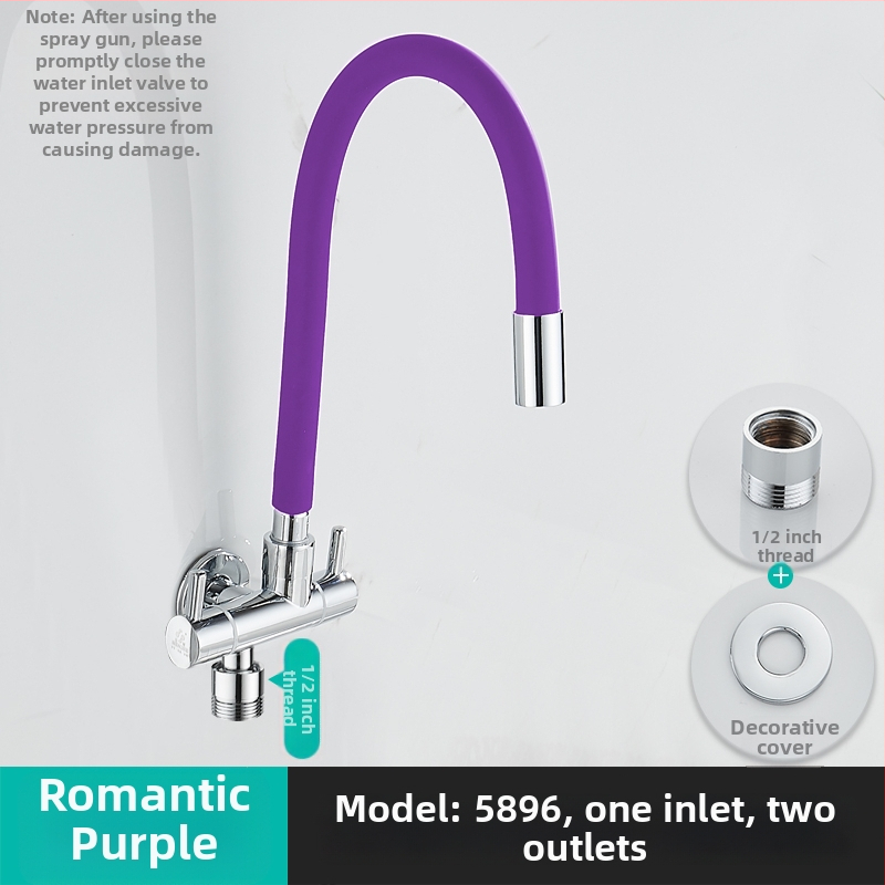 Prívodný kohútik na práčku, s jedným vstupom a dvoma výstupmi, otočný trojkrokový uhlový ventil; čiastočne meď; keramický diskový ventil; model 5896; jednopriamo spojenie