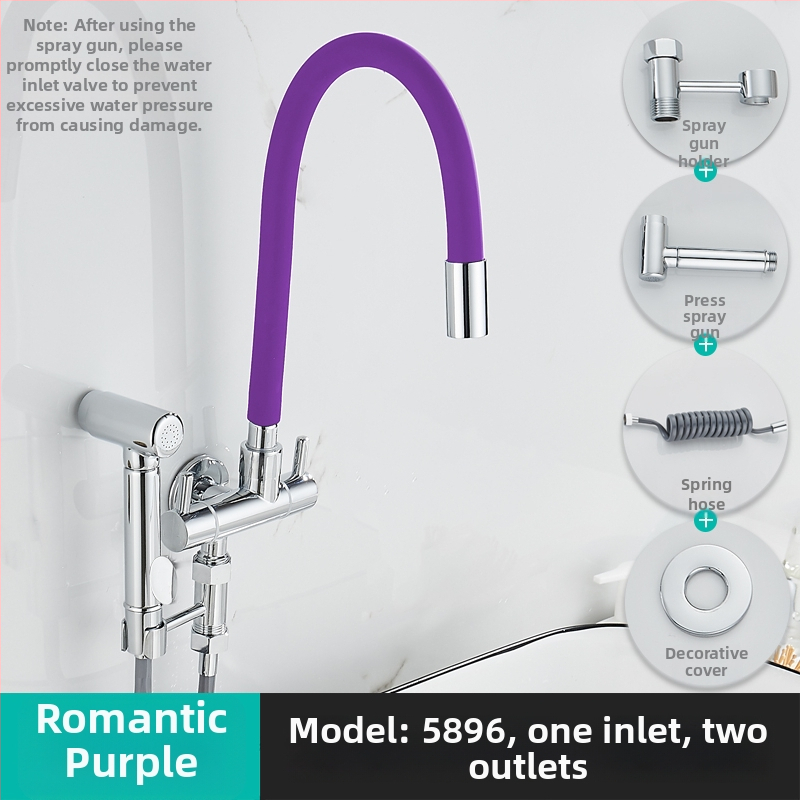 Prívodný kohútik na práčku, s jedným vstupom a dvoma výstupmi, otočný trojkrokový uhlový ventil; čiastočne meď; keramický diskový ventil; model 5896; jednopriamo spojenie