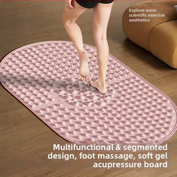 Silikónová masážna podložka na nohu s magnetickými kameňmi pre masáž oblúka a spodnej časti nohy, domáca joga | Značka Aideruipin