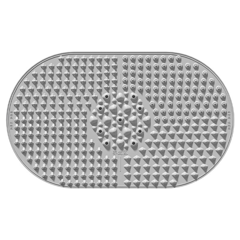 Covoraș de masaj pentru picioare din silicon cu pietre magnetice pentru masajul arcului piciorului și talpilor, pentru yoga acasă | Brand Aideruipin