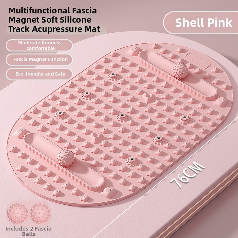 Silikónová masážna podložka na nohu s magnetickými kameňmi pre masáž oblúka a spodnej časti nohy, domáca joga | Značka Aideruipin