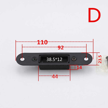 Ploča brave za vrata s lijevim ili desnim vijkom; mali model