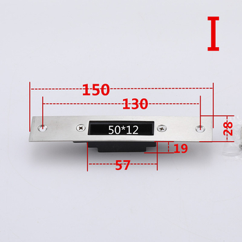 Ploča brave za vrata s lijevim ili desnim vijkom; mali model